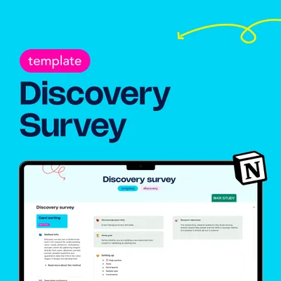 Discovery Survey template cover